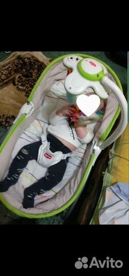 Люлька баунсер шезлонг tiny love