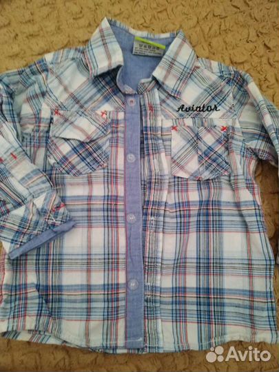 Рубашка для мальчика 80- 86 размер