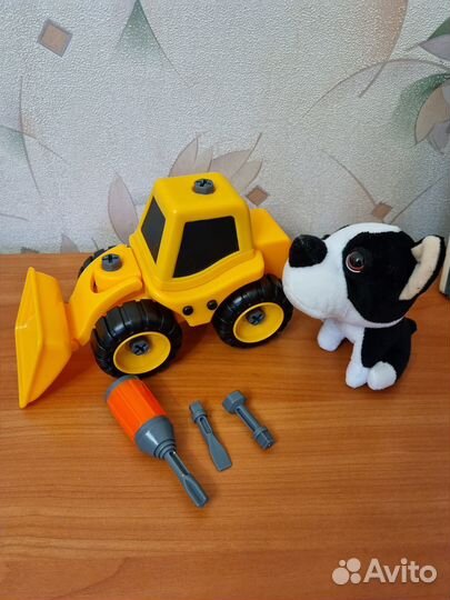 Экскаватор конструктор с отверткой. Новый