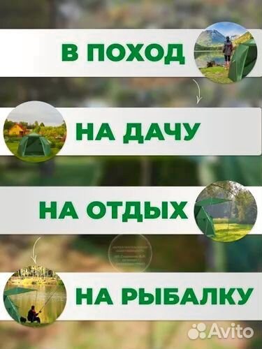 Палатка шатер с полом и навесом