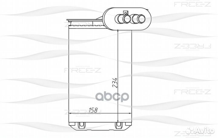 Радиатор отопителя салона VAG A3/TT/golf 3/octa