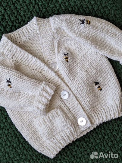 Кардиган детский, ручная работа