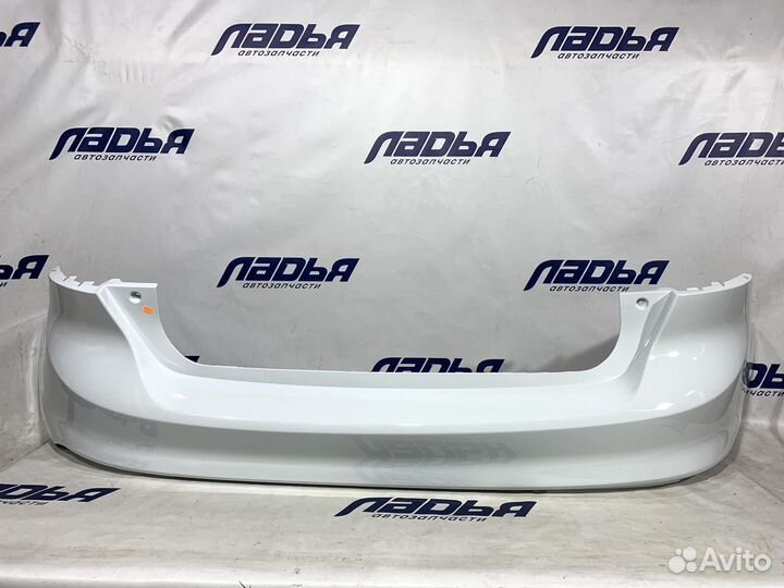 Бампер Ford Focus 3(11-15) задний хэтчбек Белый Fr