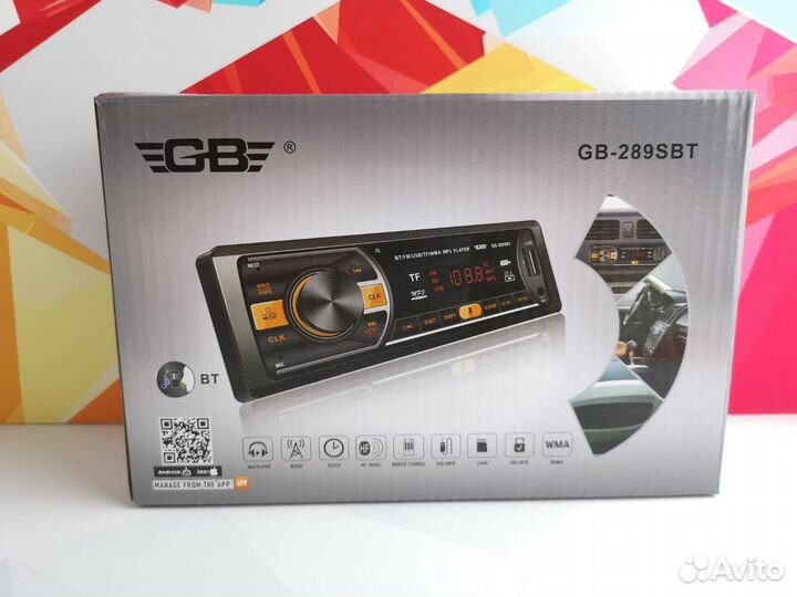 Автомагнитола GB 289SBT Black