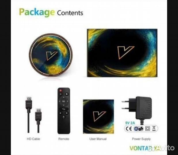 TVприставка VontarX2+пульт с голосовым управлением