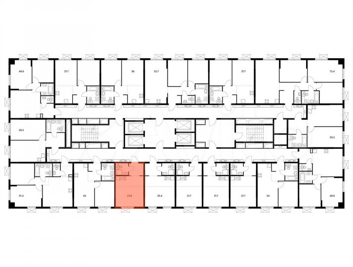Квартира-студия, 23,6 м², 23/24 эт.