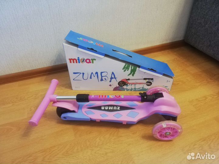 Zumba складной самокат