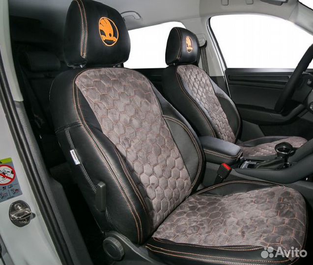 Чехлы из экокожи для Skoda Kodiaq c 2016