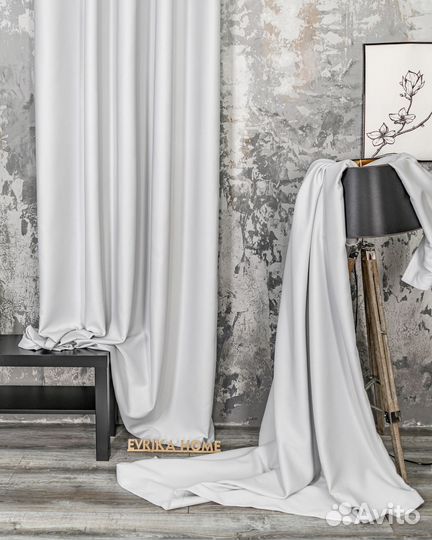 Шторы блэкаут Марсель Платиновый новые пошив