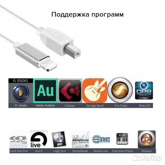 Кабель Lightning-USB Type-B