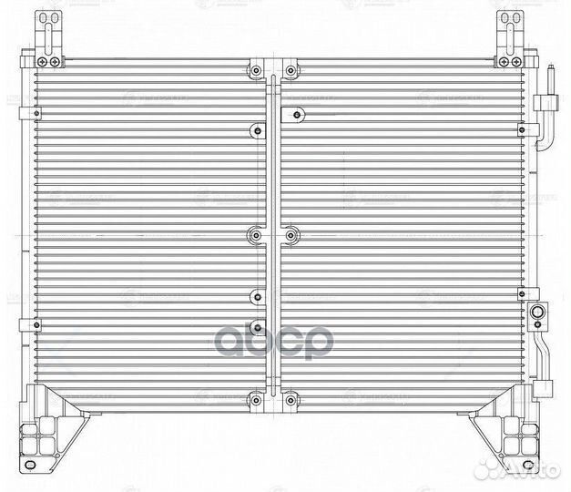 Конденсер ssangyong rexton 02- lrac 1752 luzar