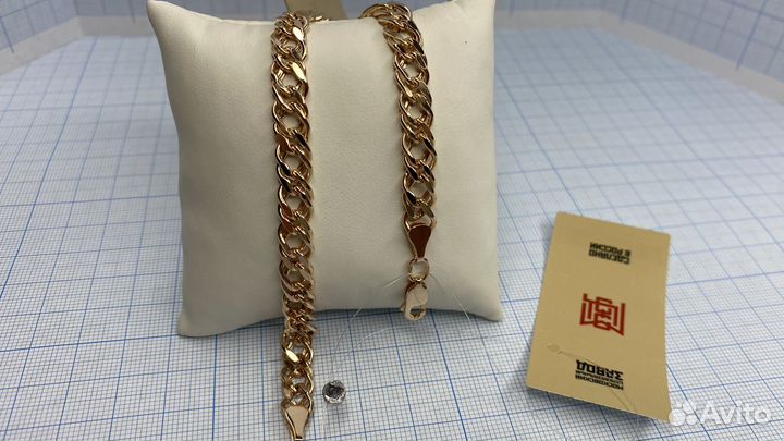 Мужской золотой браслет 22