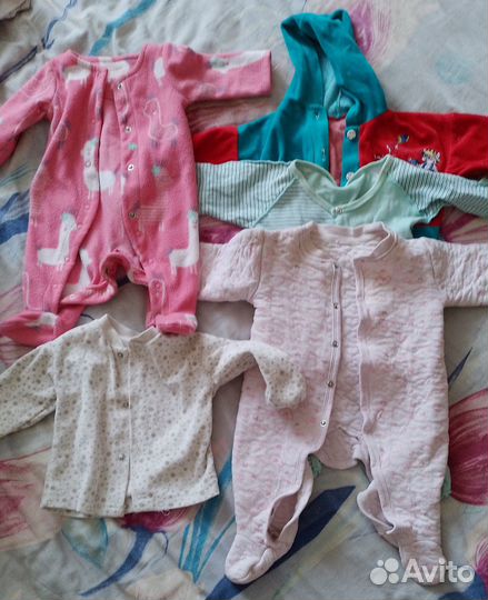 Вещи пакетом для девочки от 0 до 1 года