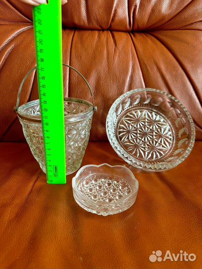 Хрюстальные кофетницы СССР