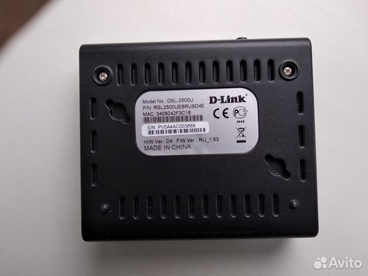 D-Link DSL-2500U, интернет-модем adsl2+