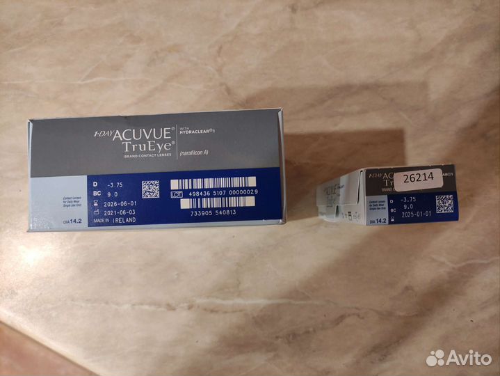 1-DAY acuvue TruEye D - 3,75 BC 9