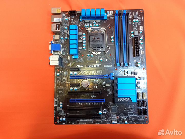 Материнская плата Msi Z77A-G43 на Lga1155
