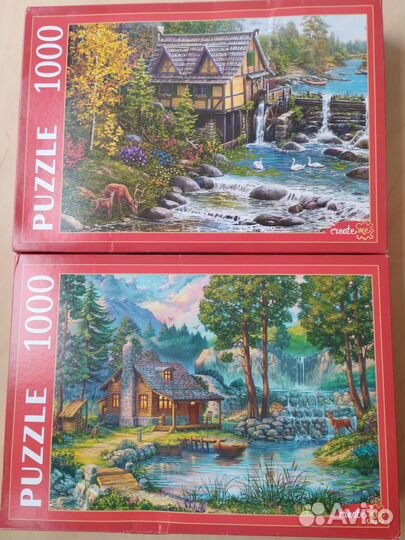 Пазлы 1000 деталей в ассортименте