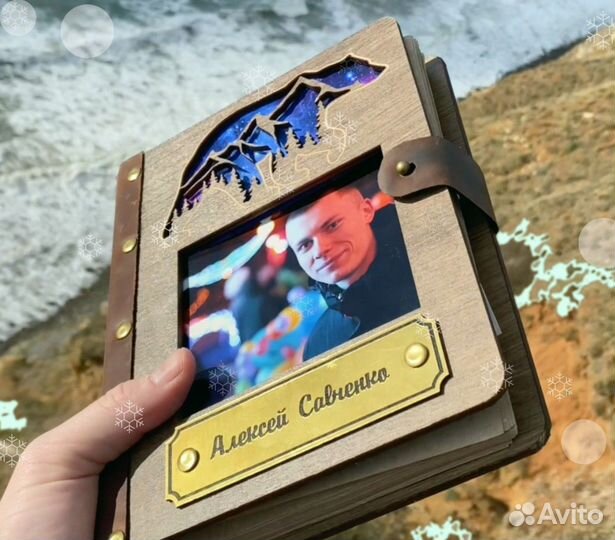 Деревянный ежедневник / блокнот из дерева