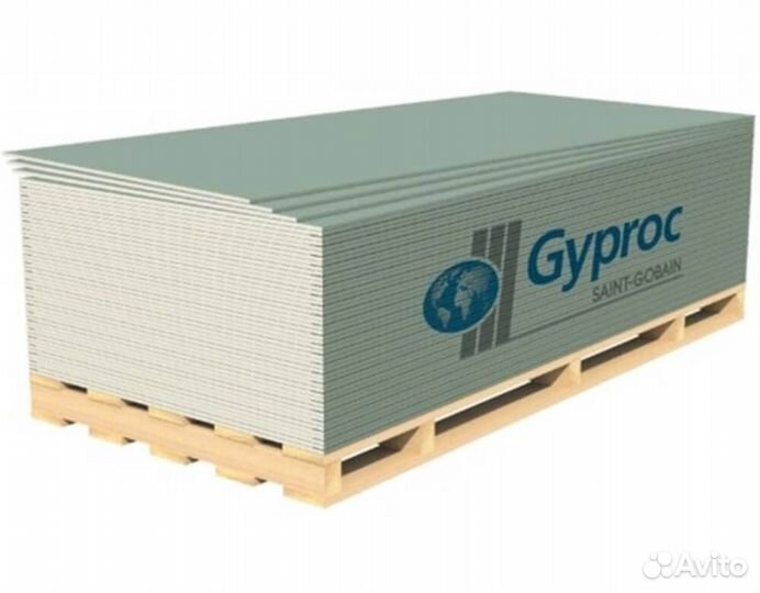 Гипсокартон влагостойкий Gyproc-Аква оптима