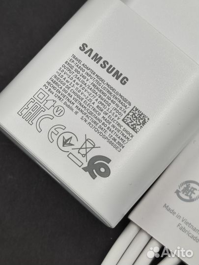 Быстрая зарядка Samsung 25W