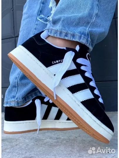 Adidas Campus 00s Black с мехом (39р)