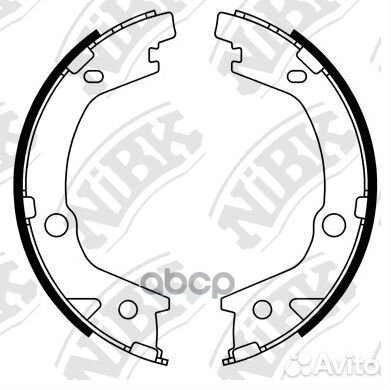 FN11004-nibk колодки барабанные 167x27 Hyundai