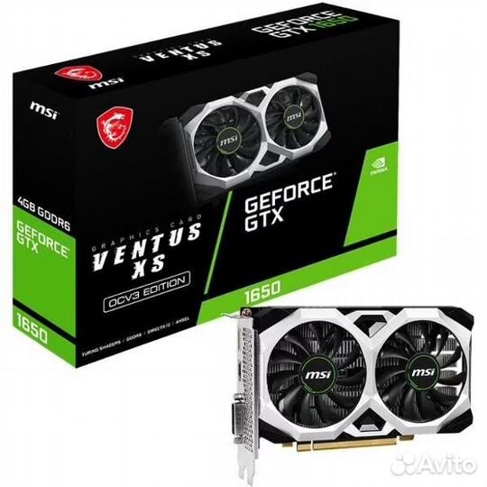 Видеокарта MSI nvidia GeForce GTX 1650 D6 ventus X