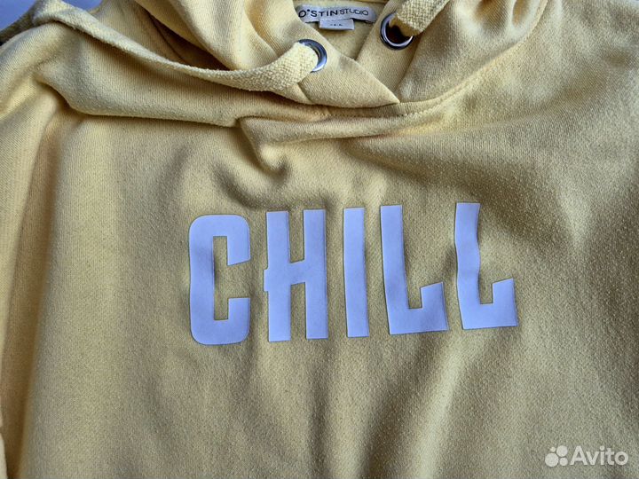Толстовка худи M - L 48 - 50 желтая Ostin