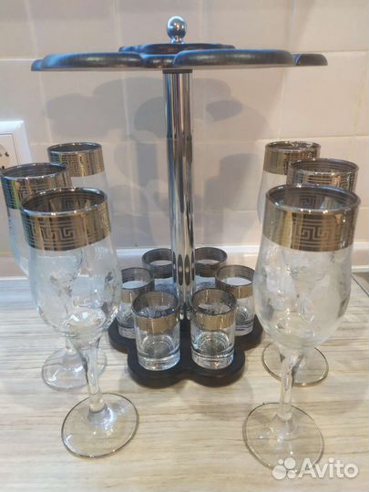 Бокалы набор на подставке