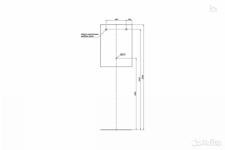 Тумба под раковину для ванной 60 Августа