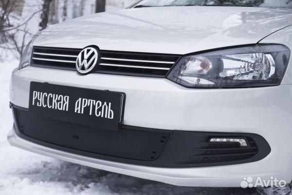 Зимняя заглушка решетки переднего бампера Volks