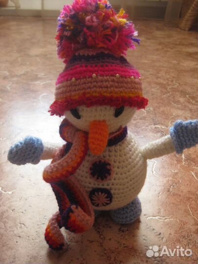 Вязаный снеговик