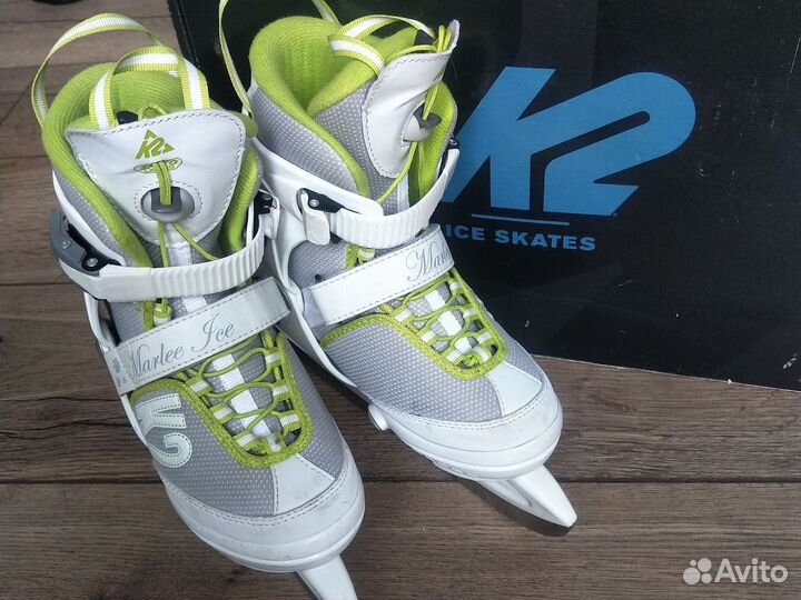 Коньки K2 Marlee Ice (32-37), Oxelo Ice Fit 3 (39)