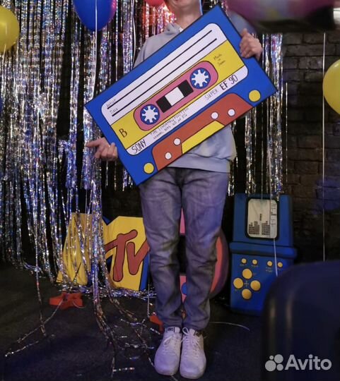 Реквизит для фото Фигуры для фото Вечеринка 90-е