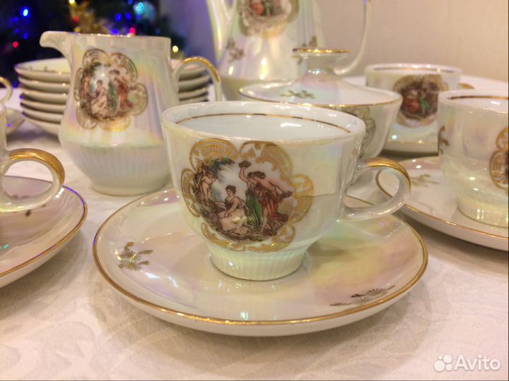 Фарфоровый кофейный сервиз «Мадонна» гдр