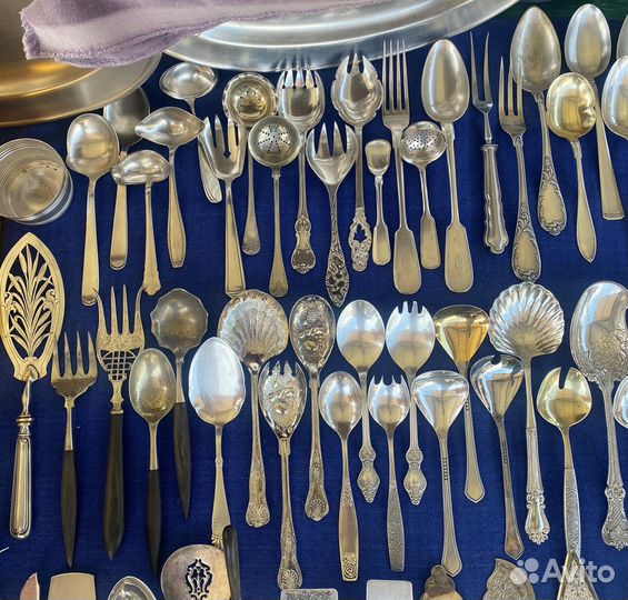 Столовые приборы мельхиор посеребрение разные