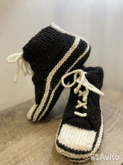 Носки-кеды вязаные следки