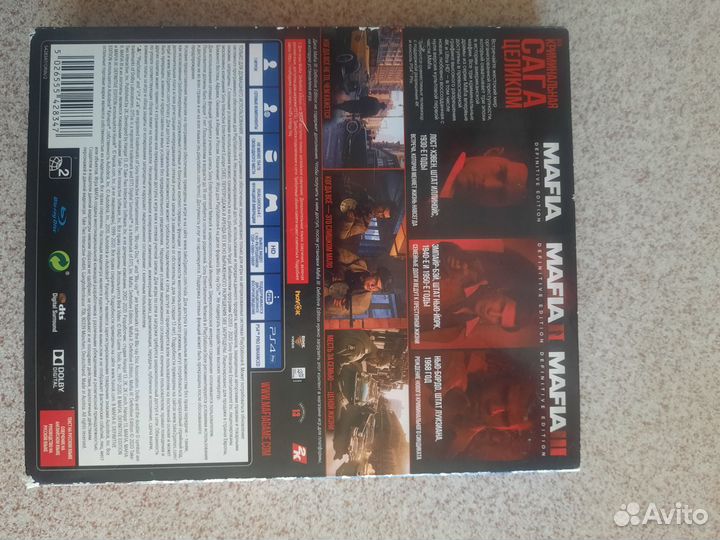 Mafia trilogy ps4 русская озвучка