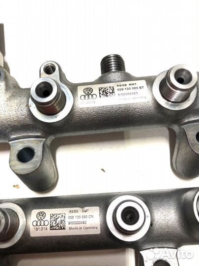 Форсунки топливная рейка туарег 7P 3.0 TDI 2015