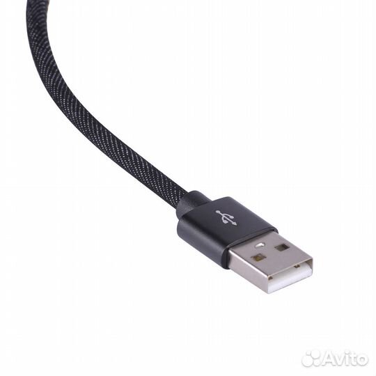 Кабель в тканевой оплетке USB - microusb 2.4A, 1 м