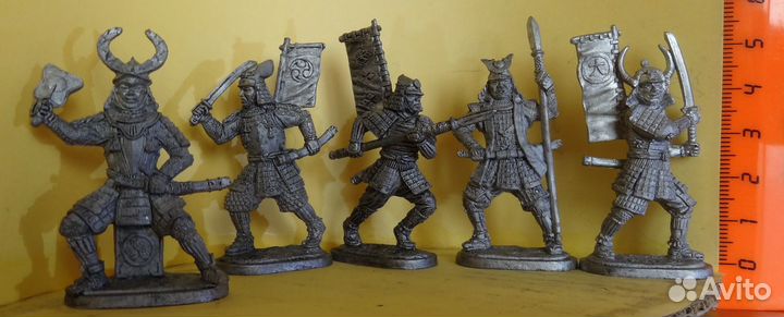 Солдатики оловянные. Наборы (по 5 шт). 40 мм