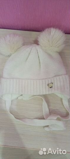 Шапка зимняя для девочки 2-3 года
