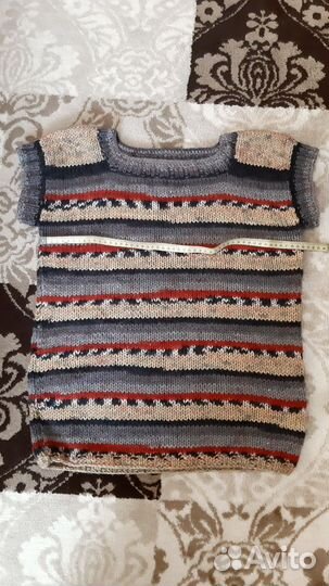 Жилет ручной вязки 50-52р