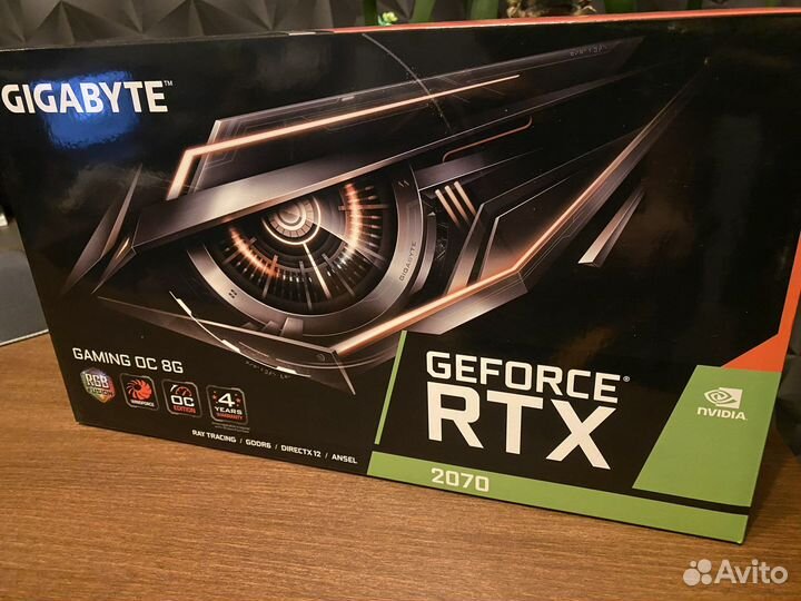 Видеокарта GeForce RTX 2070 gigabyte gaming OC