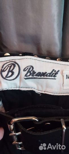 Шорты Brandit с ремнем Black Metal 50 размер