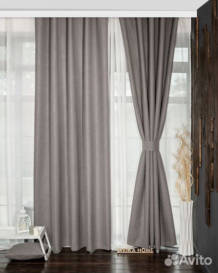 Шторы 100 блэкаут массимо турмалин новые пошив