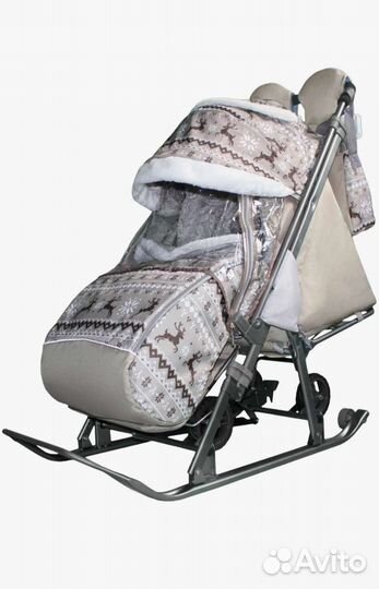 Санки-коляска Galaxy Galaxy kids 1-1 Plus