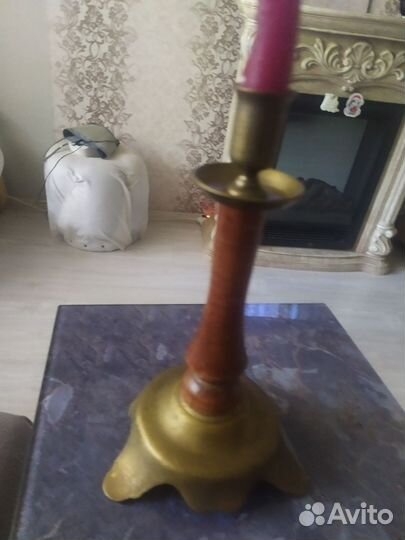 Подсвечник бронза СССР