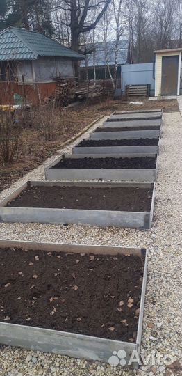 Грядки из шифера